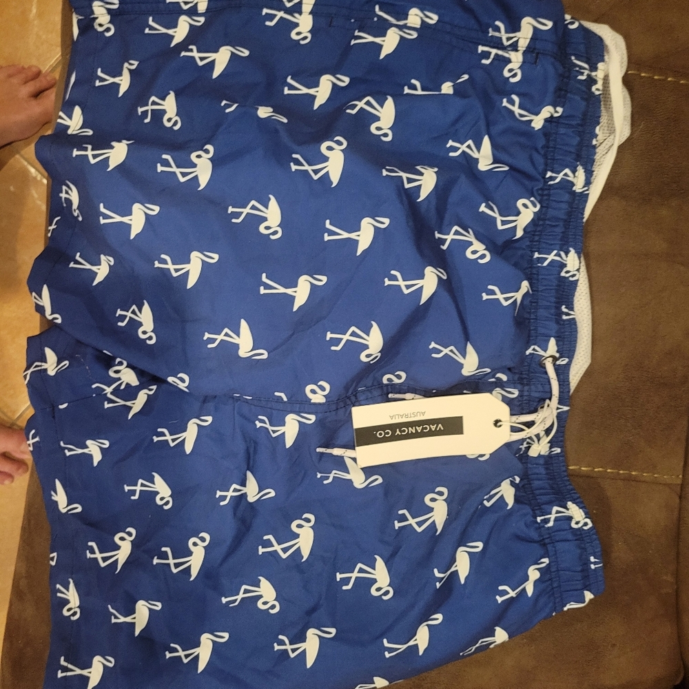 Blue bathing suit. New